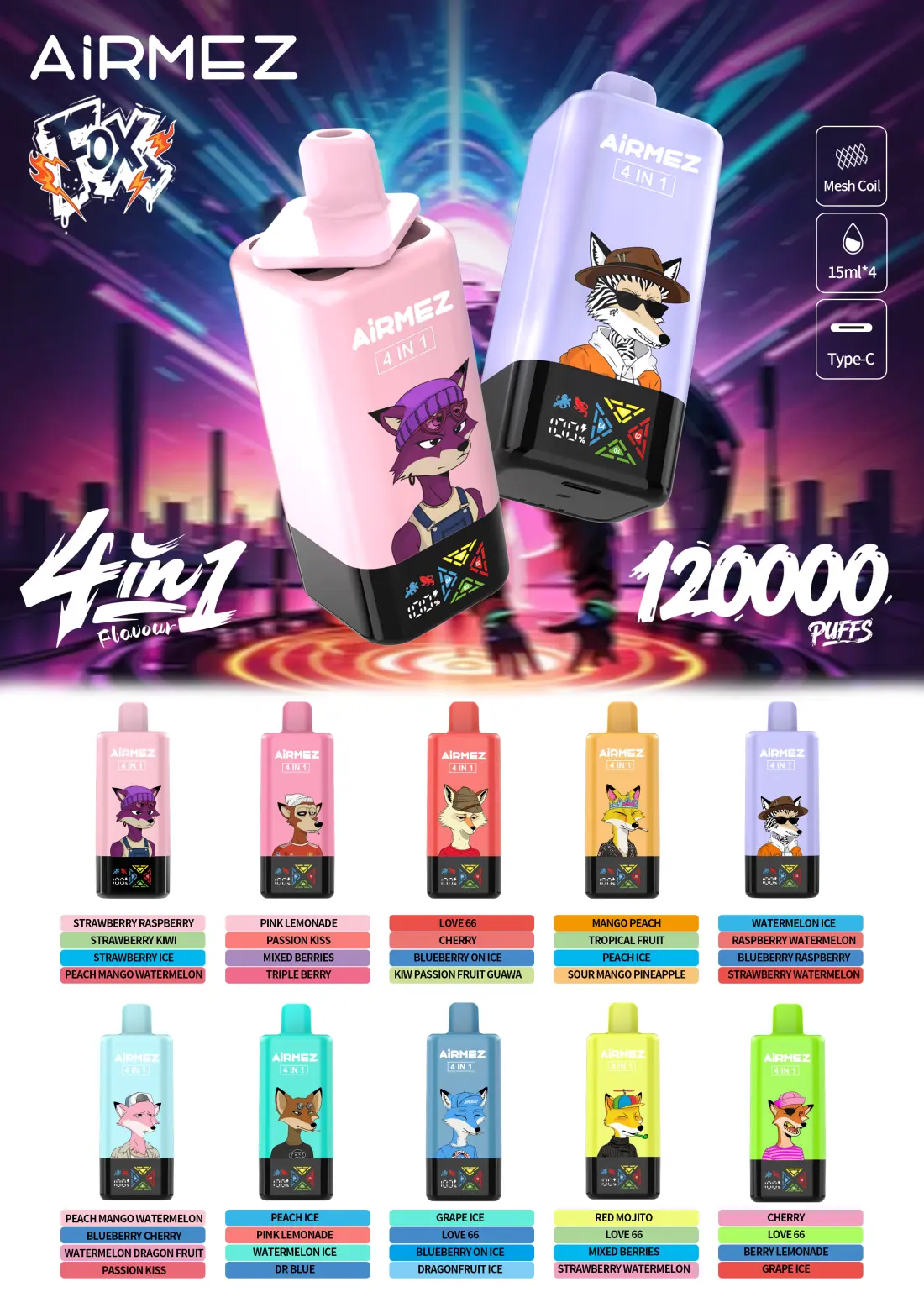 Airmez-Fox-120000-Puffs-1