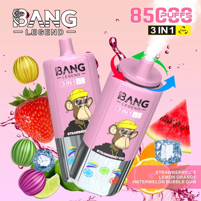 Bang 85000 Puffs 85K Legend 3-in-1 Cambio di sapori Vape all'ingrosso