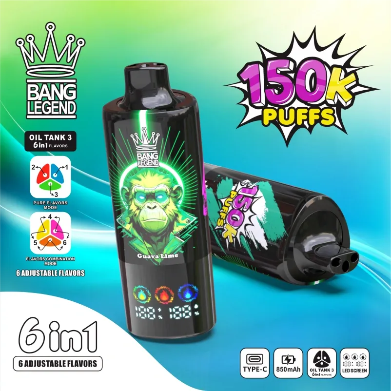 Vendita all'ingrosso di vaporizzatori monouso Bang Legend 150K