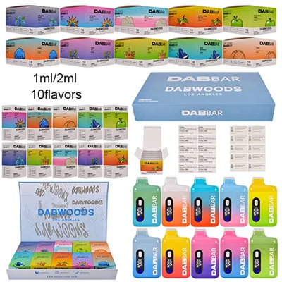 DABWOODS DAB BAR 1G 2G Penna usa e getta