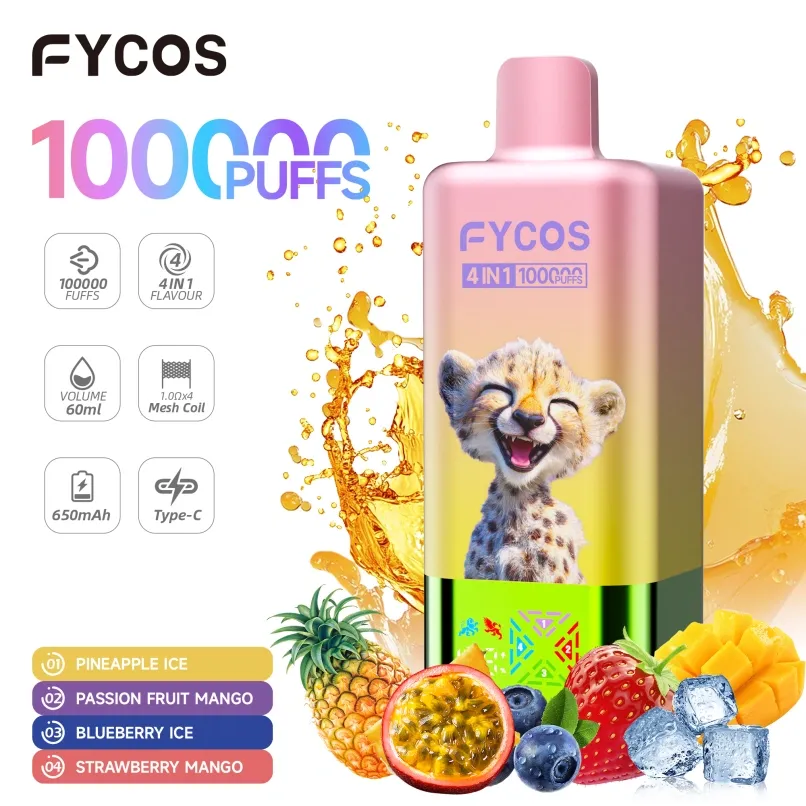 Fycos 100K Puffs 100000 4-in-1 Vape usa e getta all'ingrosso: guida alle specifiche B2B definitiva