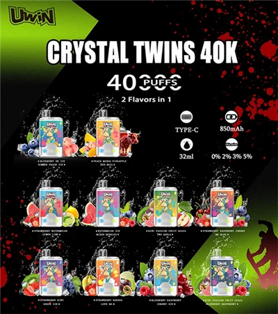 Uwin gemelli Crystal 40000 sbuffi VAPE usa e getta